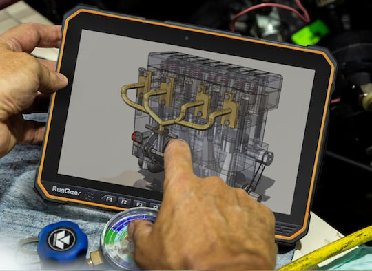 朗界RugGear首款10寸屏工业平板电脑来了！“4个首次”是亮点